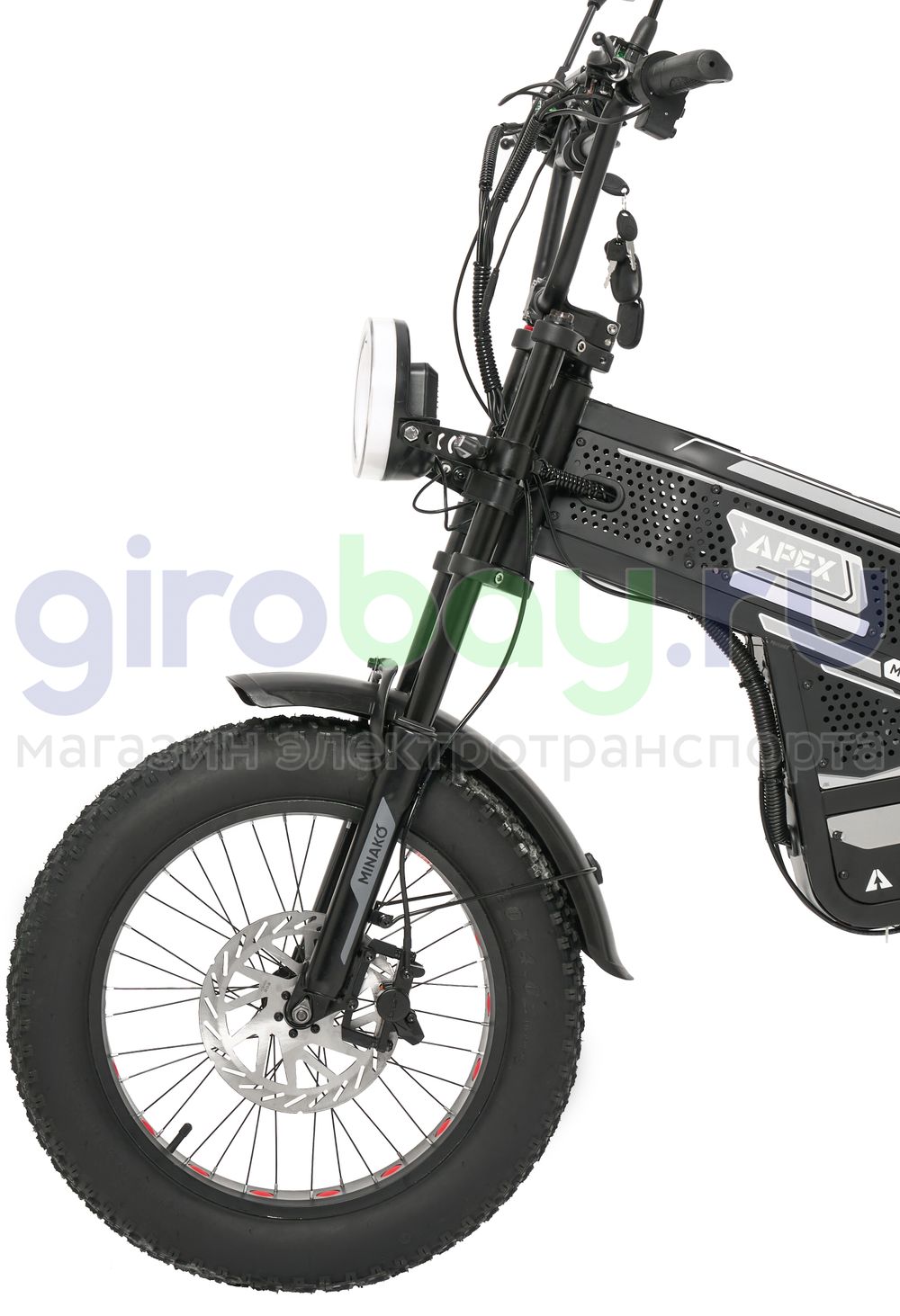 Электровелосипед Minako APEX (48V/20Ah) - Чёрный фото №4