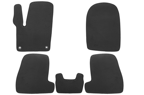 Коврики в салон для EVA FORD Focus (III, IIIr) 2011-2019 (черная окантовка), 5шт. EVA.B.0501603222110K