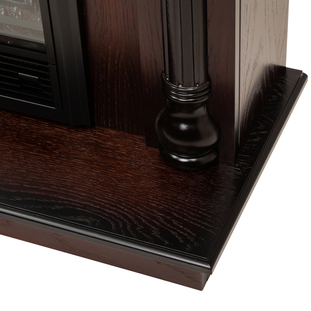 Каминокомплект Real Flame Dacota AO с очагом Fobos Lux Black (без пульта)