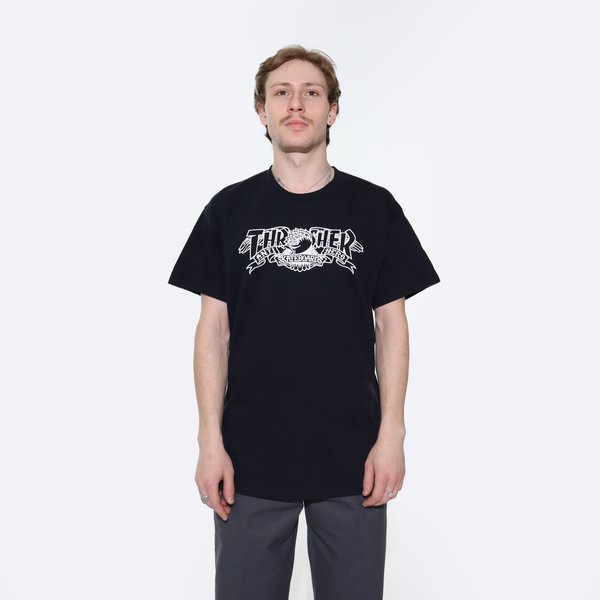 Футболка Thrasher Mag Banner T-Shirt (black) артикул: - купить в магазине Дайс