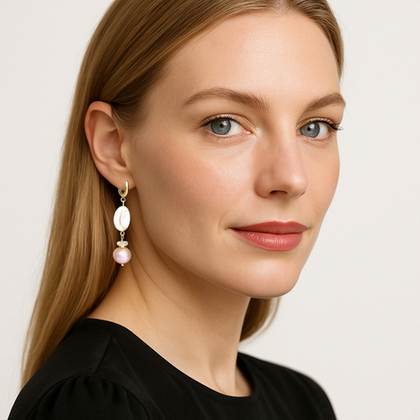 серьги с жемчугом с-1037