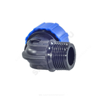 Отвод компрессионный ПЭ Дн 20х1/2"х90гр НР Ру16 ТПК-АКВА 50012012