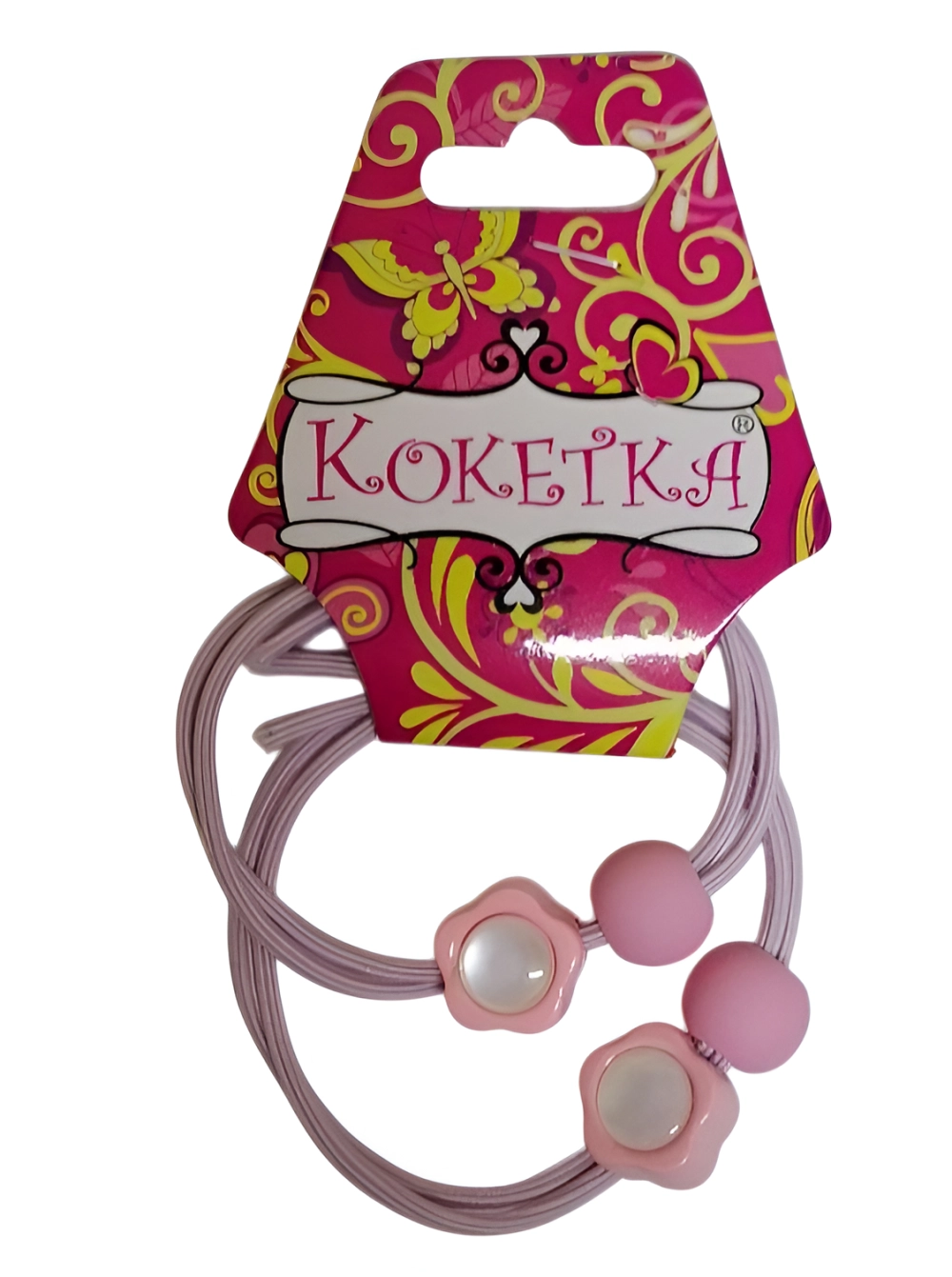 Резинки для волос детские 2шт «МЯТНЫЙ БУМ», цветочек, микс 5 цветов, d-5.5см (Кокетка)