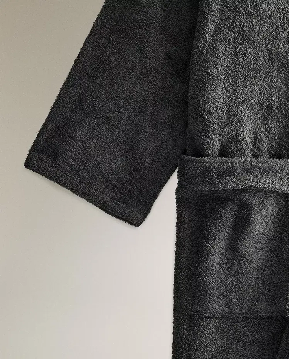 ZARA HOME ХЛОПКОВЫЙ ХАЛАТ, СЕРЫЙ