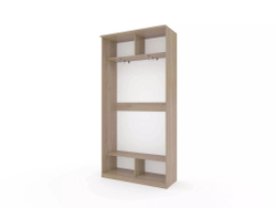 Шкаф купе Модерн 1190х450 2-х дверный зеркало ясень