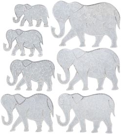 Decor and Gift 48-007-02 Панно «Слон» набор из семи (мозаика, о.Бали)