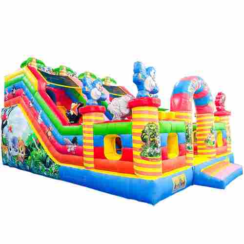 Коммерческий надувной батут «Дружная компания»,  8*6*5 м.