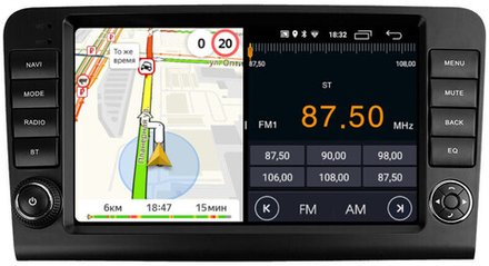 Магнитола для Mercedes-Benz R (W251) 2005-2015 (рамка с крутилками) - Parafar PF212TLUX1FHD на Android 13, 8-ядер, 2Гб+32Гб, CarPlay, 4G SIM-слот