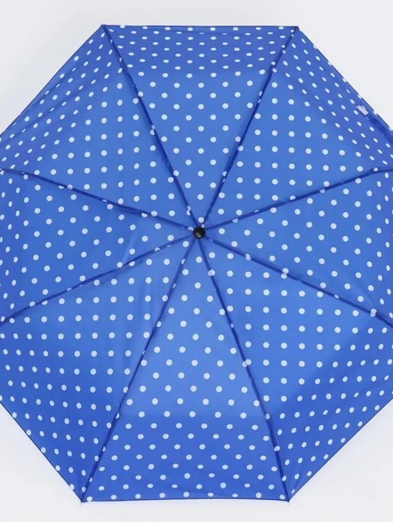 Зонт механический «Горошек», 3 сложения, 8 спиц, R = 48 см, цвет МИКС