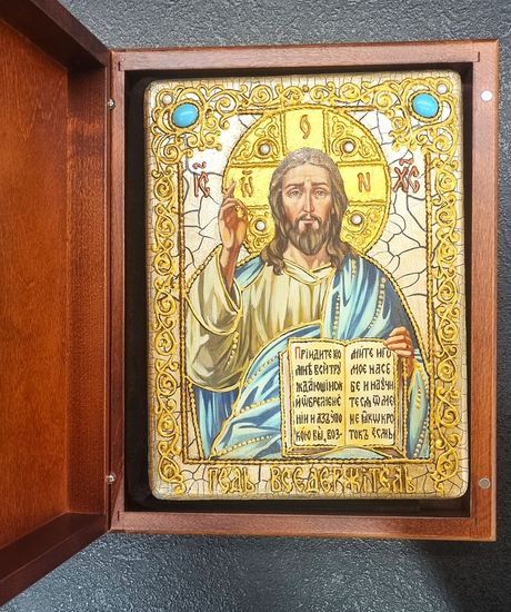 Икона Господь Вседержитель 15х20