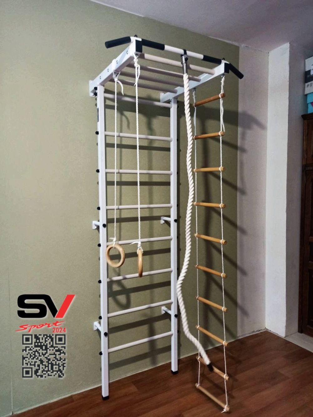 Монтаж шведской стенки Sv Sport в пеноблочные, газоблочные стены