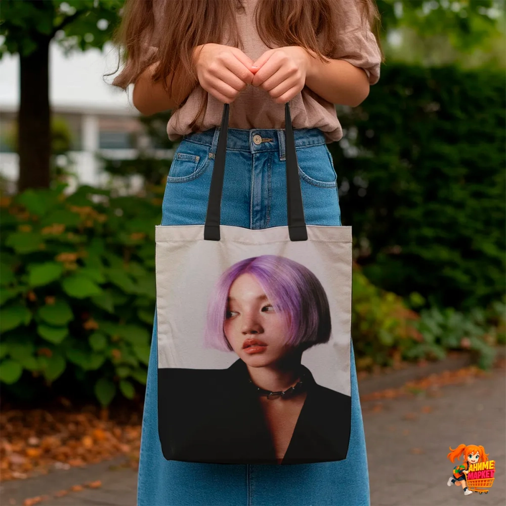 Сумка шоппер с принтом (G)I-DLE