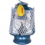 Лампа керосиновая «Винтаж» 24,5см 180мл переносная, цвет голубой