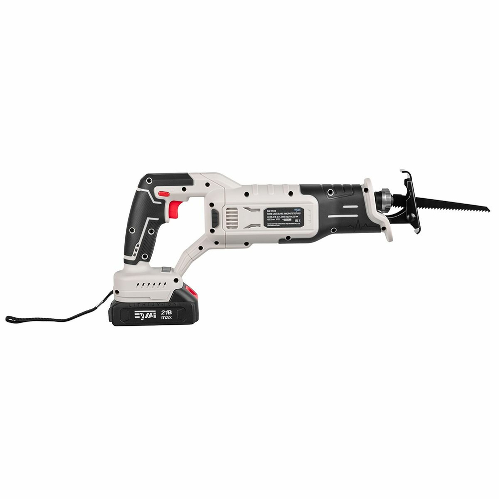 ЕАС 21 СП Сабельная пила аккумуляторная бесщеточная 21В, 2Ач+ЗУ булат