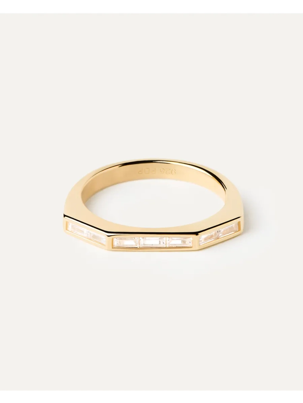 Кольцо женское PDPaola Bari серебро 925 пробы покрытое золотом 750 пробы AN01-A04