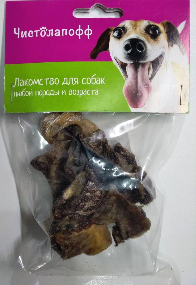 Лакомство для собак "Чипсы говяжьи" 50г ТМ Чистолапофф