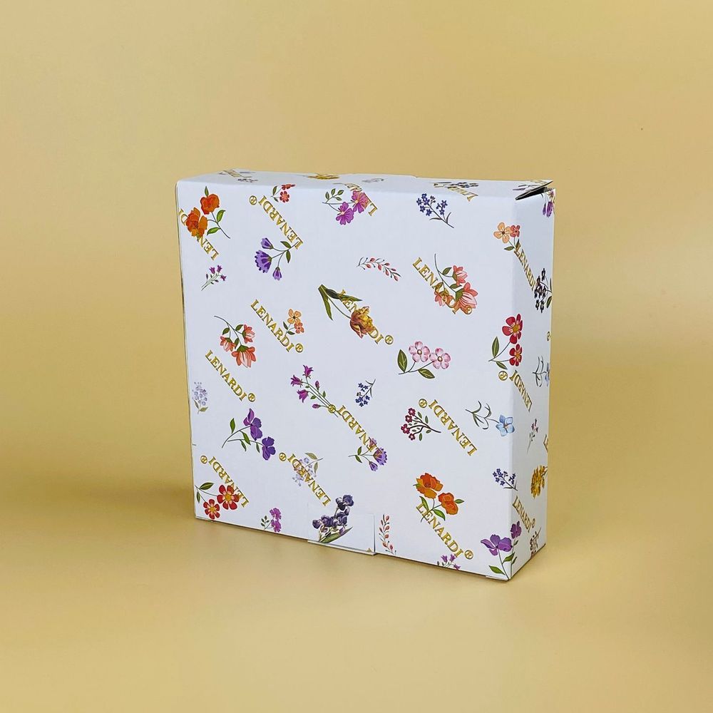 Lenardi 109-248 Салатник 18,5х4,5см КРОКУС ЗОЛОТО в под.уп.(х24)Фарфор