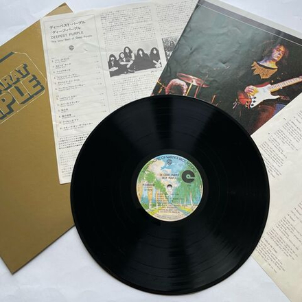 Винтажная виниловая пластинка LP Deep Purple 24 Carat Purple (Япония 1975) (Без Оби)