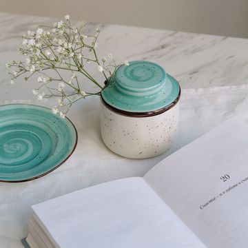 Сахарница Aqua 250 мл, ручная работа, фарфор