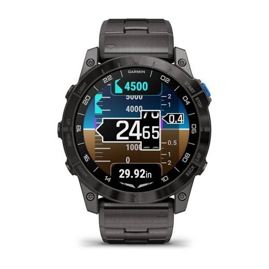 Умные авиационные часы Garmin D2™ Mach 1 Pro с титановым браслетом