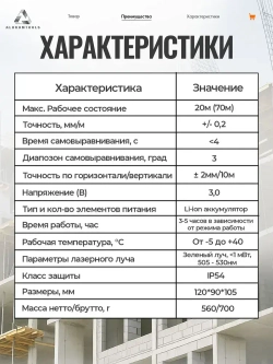 Лазерный уровень нивелир ALUKOMTOOLS 3D 12 линий 360 градусов, откалиброван, с гарантией