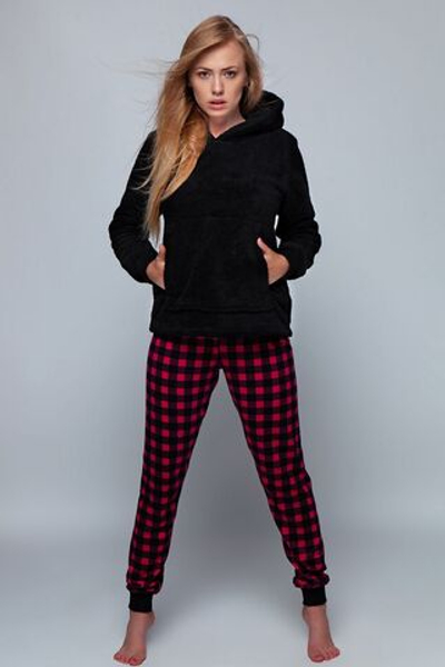 Уютная толстовка Dominique с капюшоном (Размер: M) (Цвет: черный)