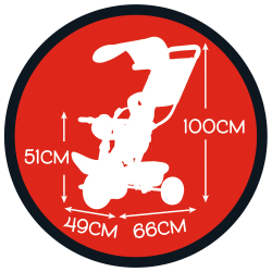 Детский трёхколёсный велосипед Smoby 741402 Микки Маус Baby Balade Plus от 10 месяцев — фото 5