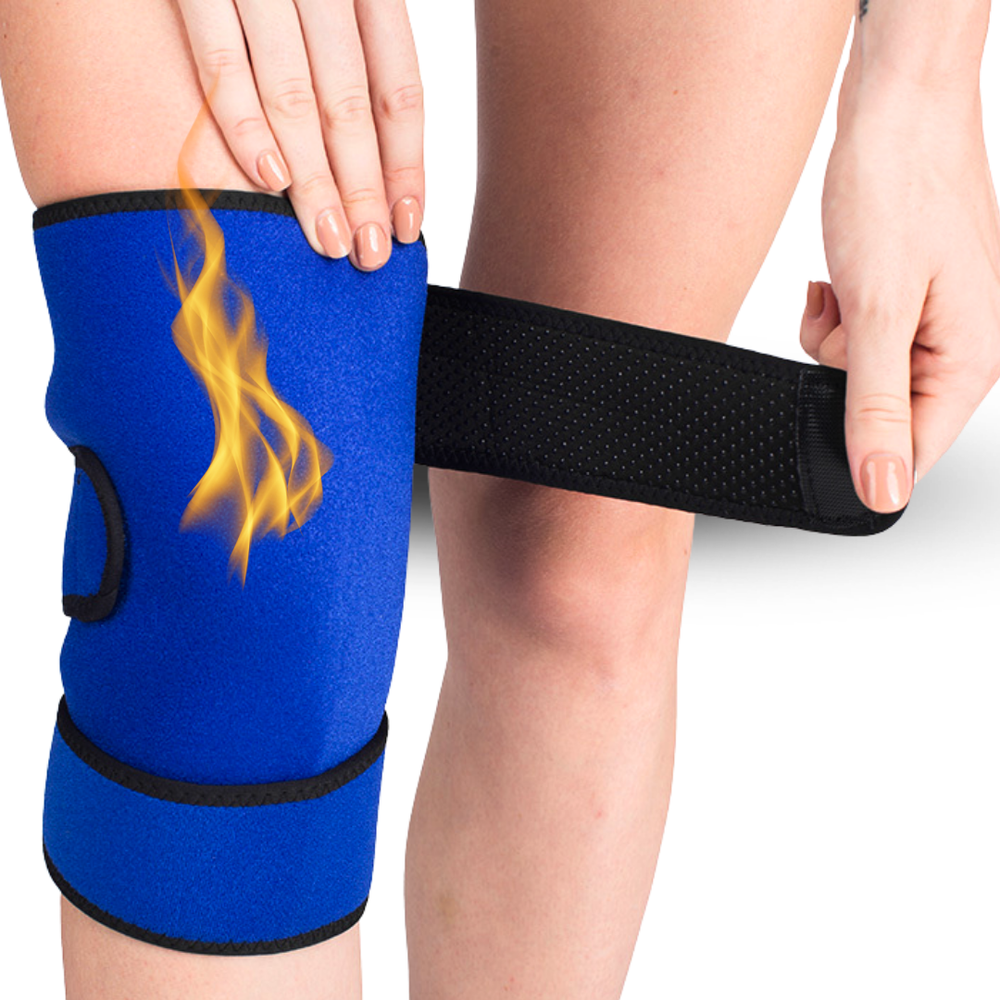 Турмалиновый наколенник с тройной фиксацией коленного сустава для занятий спортом, 1 штука