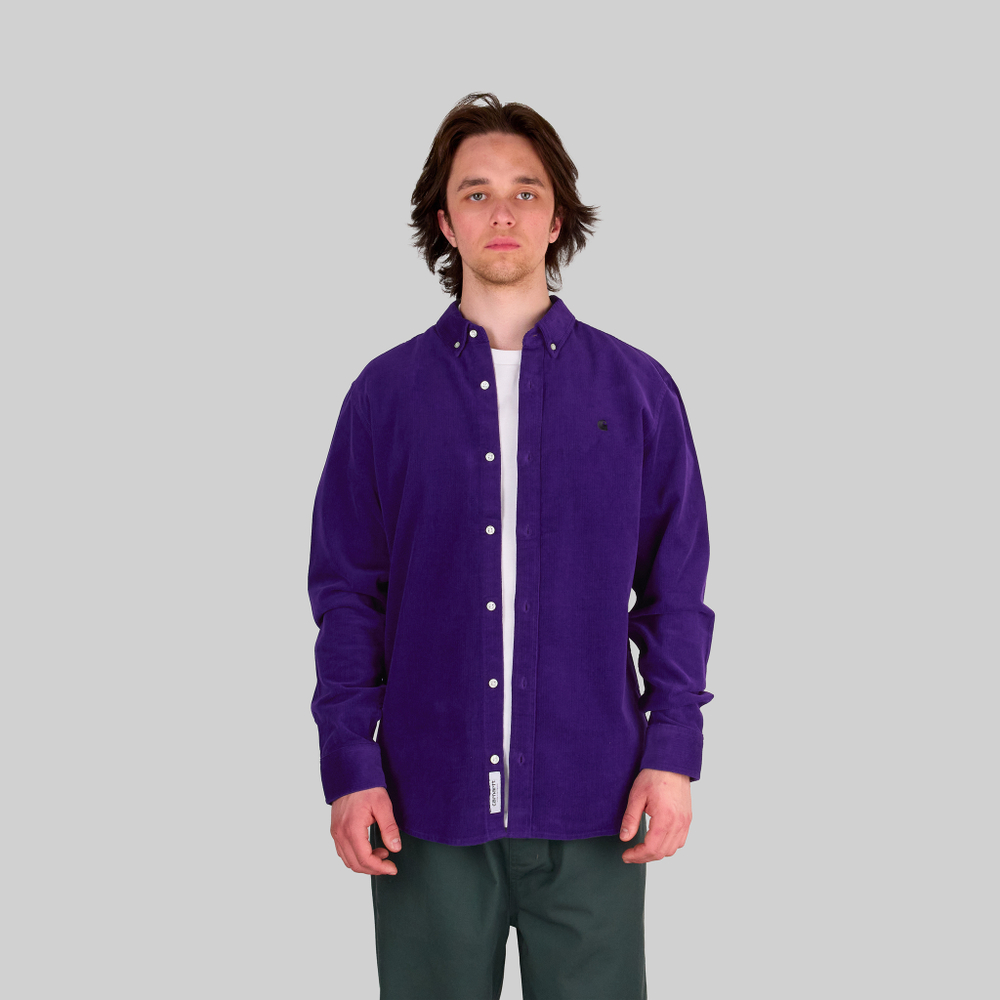 Рубашка мужская Carhartt WIP Madison Fine Cord - купить в магазине Dice с бесплатной доставкой по России