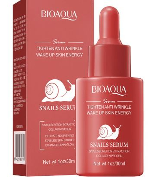Bioaqua сыворотка для лица с муцином улитки,30мл