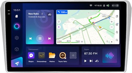 Магнитола для Toyota Avensis T250 2003-2009 (рамка серебро) - Teyes CC3-2K на Android 10, 2K QLED, ТОП процессор, CarPlay, 4G SIM-слот