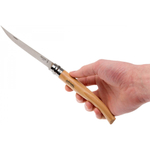 Нож филейный Opinel №12, нержавеющая сталь, рукоять бук