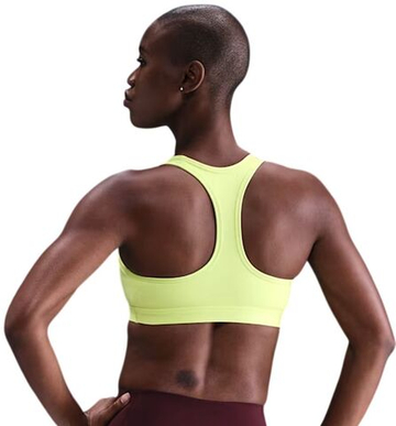 ТОП теннисный Nike Swoosh Medium Support Non-Padded Sports - light lemon twist/stone mauve/white