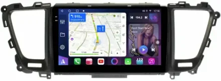 Магнитола для KIA Carnival 3 2014-2020 (большая рамка) - FarCar 9550F2 монитор 9.5" QLED на Android 14, TS18, CarPlay, 4G SIM-слот