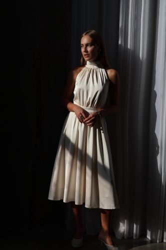 Платье Полли миди молочное