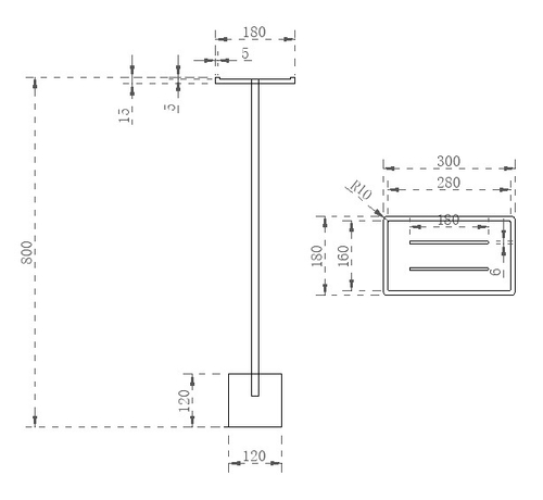 Стойка для ванной комнаты ABBER Stein AS1635 белая матовая