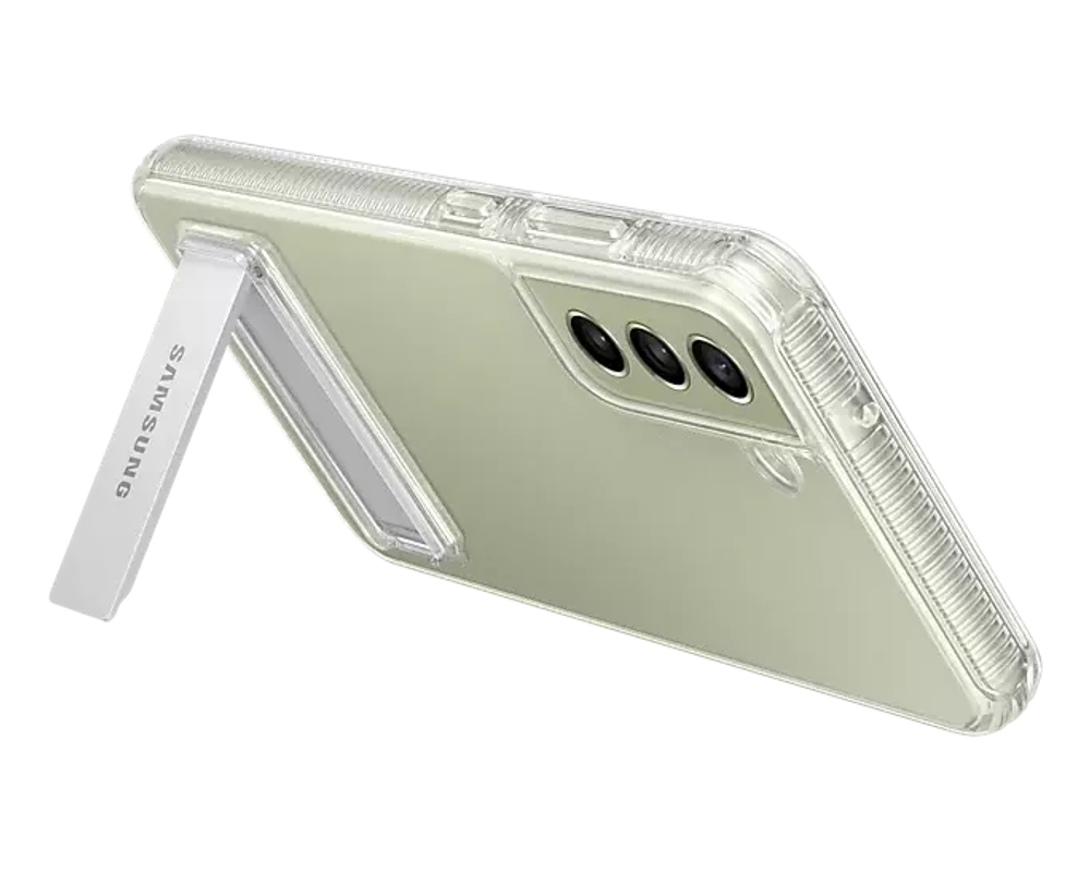 Чехол накладка Samsung Clear Standing Cover S21 FE прозрачный