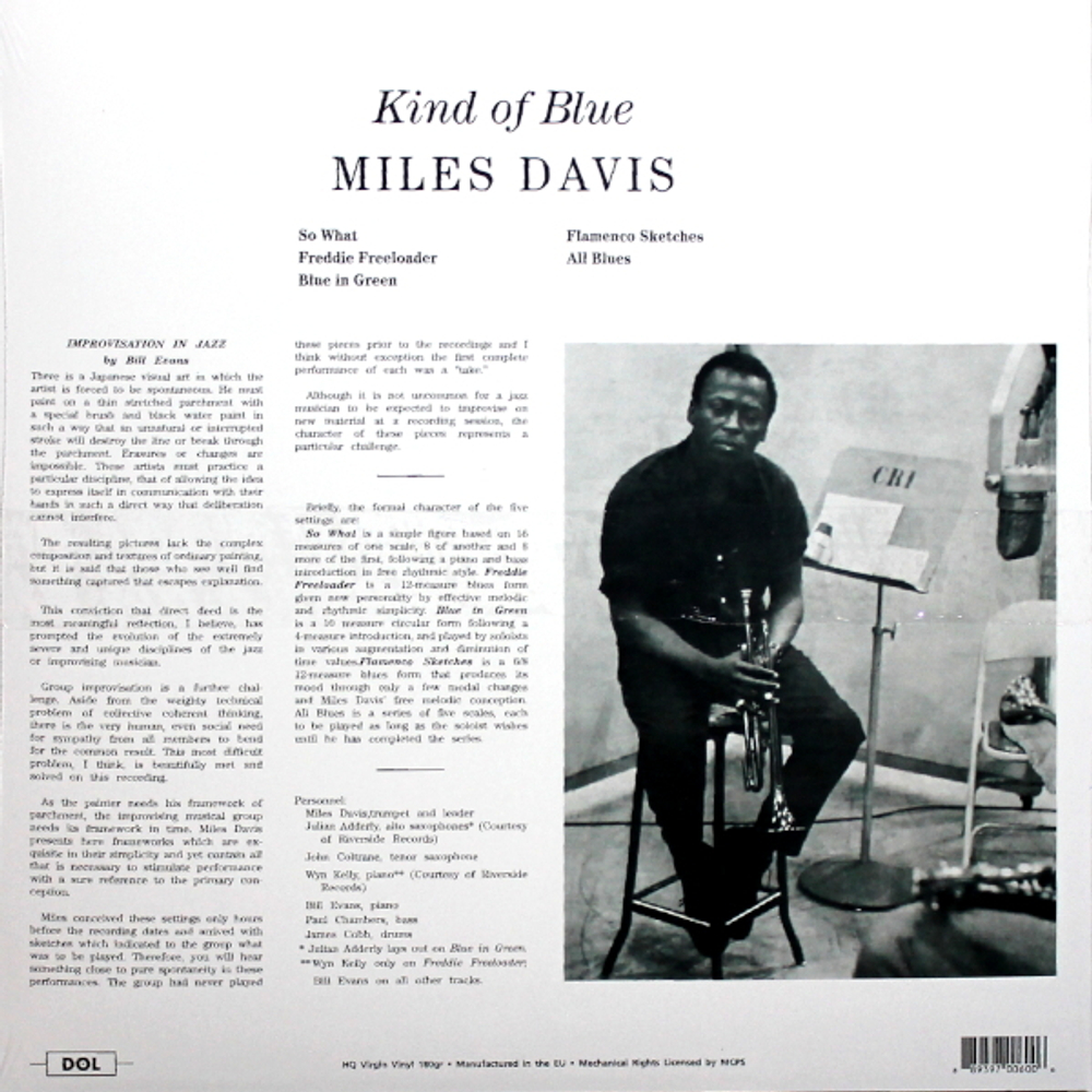 Miles Davis / Kind Of Blue (Coloured Vinyl)(LP)