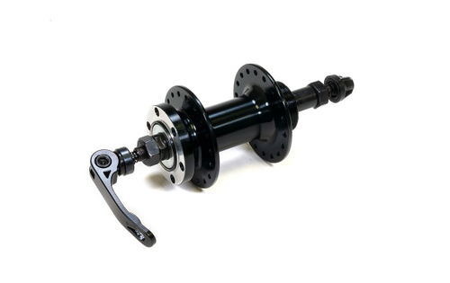 Втулка задняя WZ алюминий диск 6 болтов трещотка эксцентрик 32H ось 3/8''х135x145мм, черная