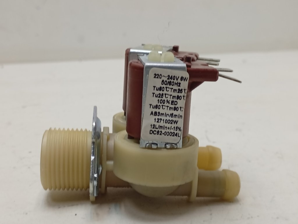 WF6458S7W кт65 Клапан подачи воды для стиральной машины Samsung DС62-00024L б/у