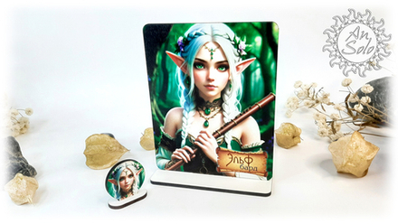 "Эльф Бард" аватар для настольных игр, ДНД