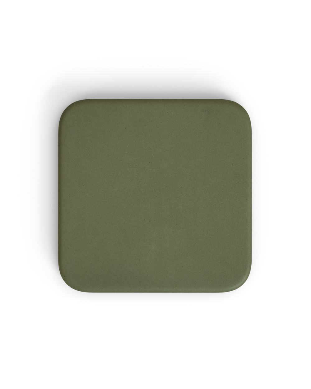 Уличный стол Esilda зеленый из цемента и стали со столешницей 70х70 см