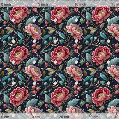 Розы пионы вышивка by Catmancer 750 DPI