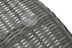 "Эспрессо" плетеный круглый стол, диаметр 118 см, цвет графит