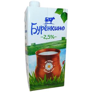 МОЛОКО 2.5% 1.95Л БУРЕНКИНО