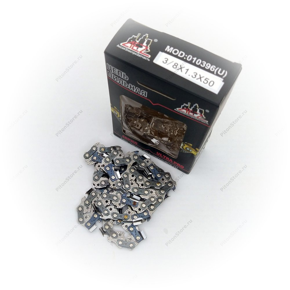 Цепь пильная 3/8", 50-зв, 1.3-мм (квадратный зуб, 8660HM/CT, коробка, MS-180/250, аналог) [AEZ]