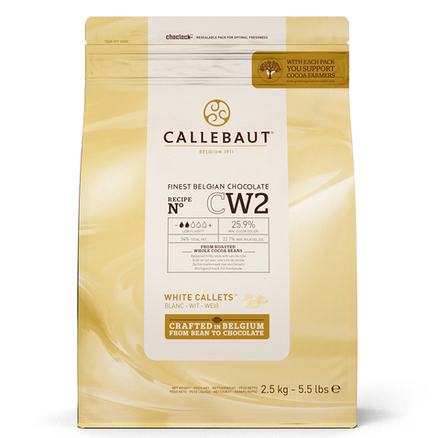 Шоколад белый Callebaut CW2 (2,5 кг)