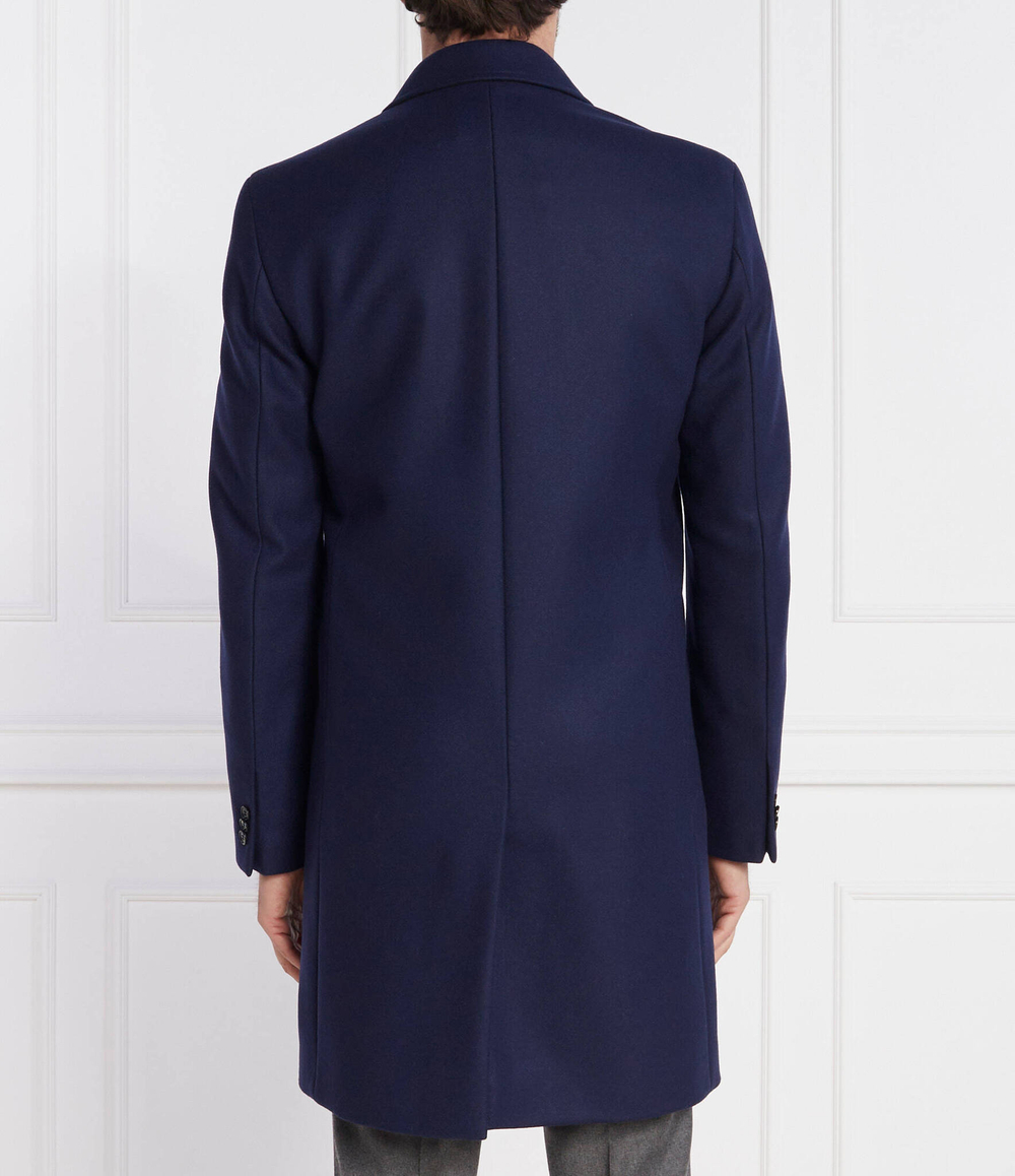 Хлопковое пальто malto HUGO - темно-синий(50501968)