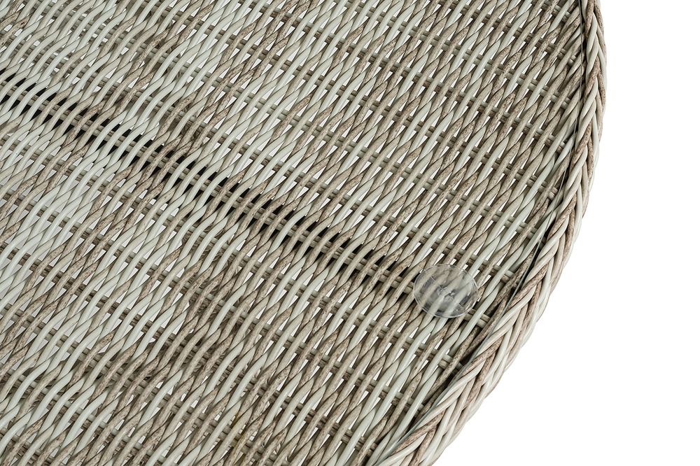 "Эспрессо" плетеный круглый стол, диаметр 118 см, цвет бежевый