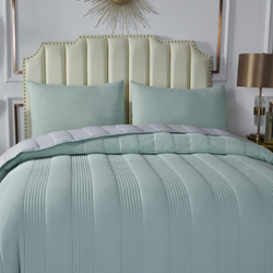 Покрывало 160х220 и наволочка 50х70 Sofi De MarkO Саломея зеленое